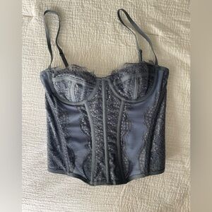 Urban Outfitters, Out From Under Blue lace corset top
